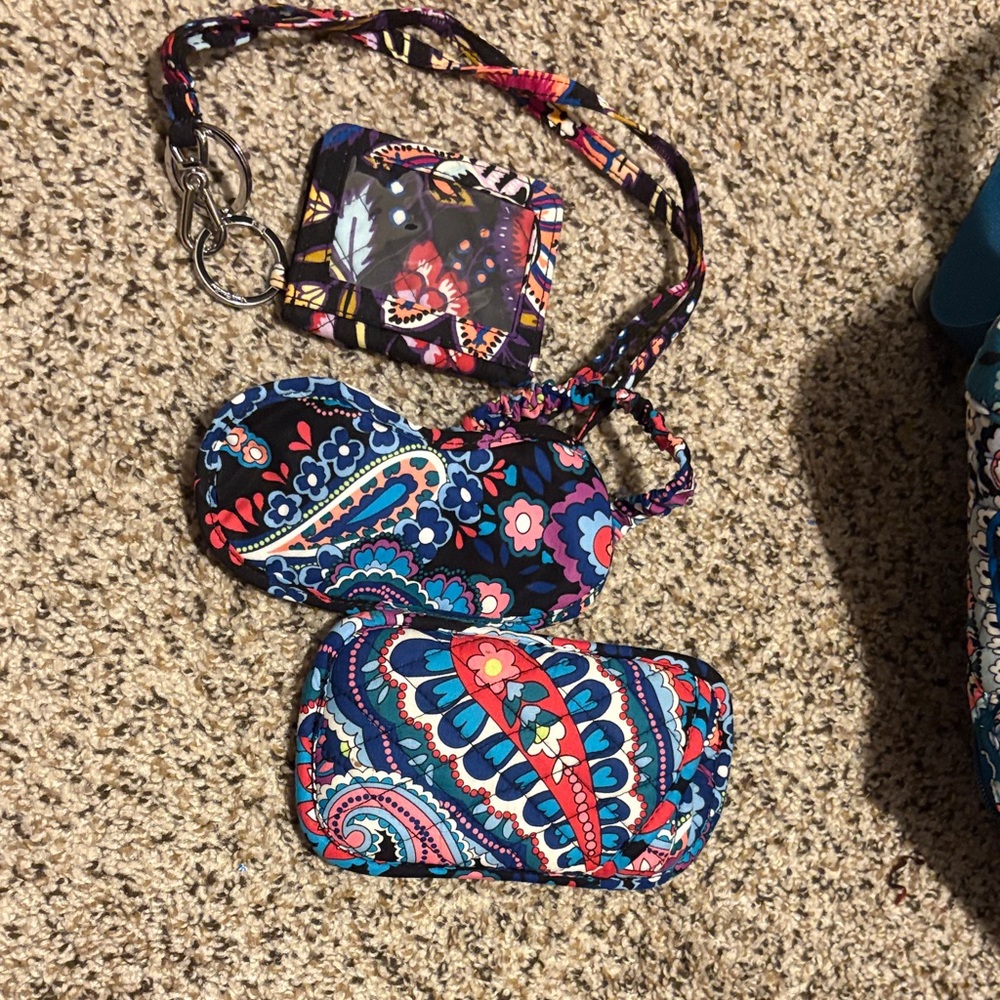 Vera Bradley Multicolor Paisley Accessories Set